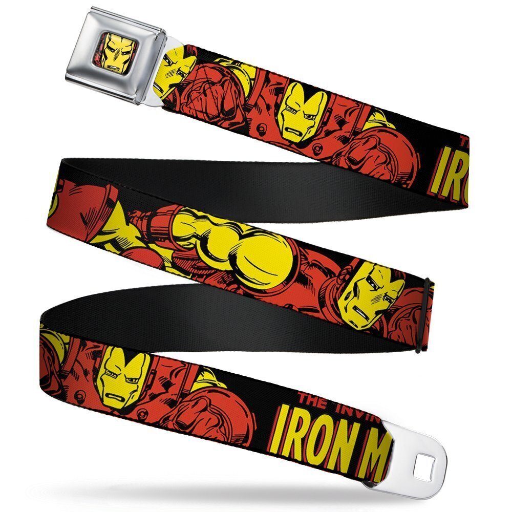 7716 Seatbelt Belt - THE INVINCIBLE IRON MAN Action Poses Black/Red/Yellow